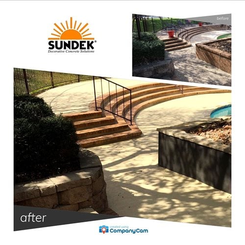 Before And After
Walkways & Stairs 
Sundek
