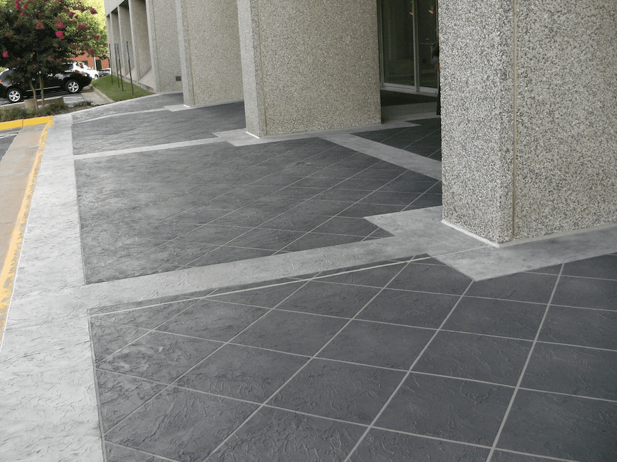 Decorative Concrete Coating Entryway