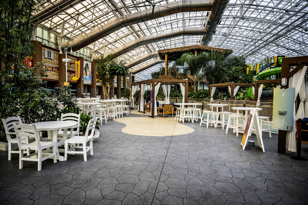 Tuscan Palos Verdes floor throughout Island Waterpark