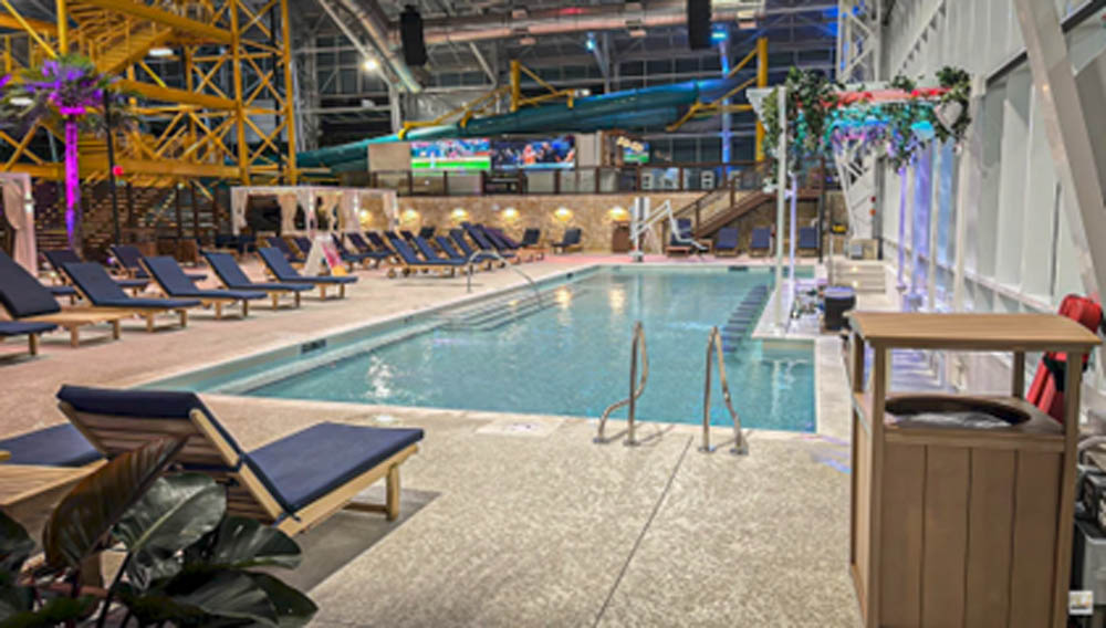 Classic Texture finish at the adult pool deck