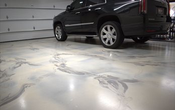 stained concrete floor 