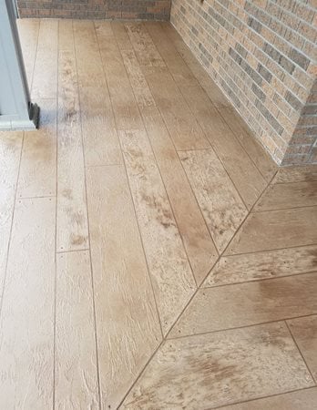 concrete that looks like wood