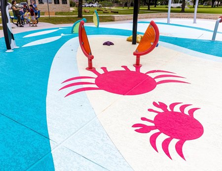 crab splash pad