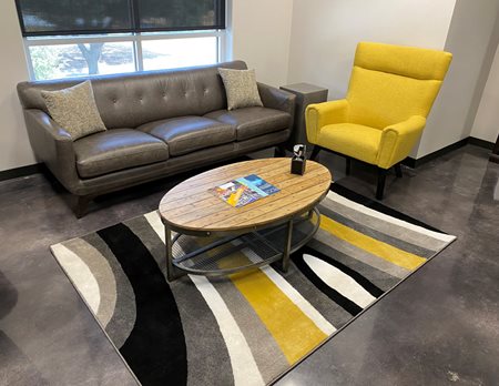 First place for Decorative Concrete Stains and Dyes Over 5,000 Square Feet - ATD Concrete Coatings and SPI
