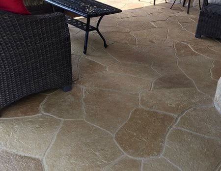 stamped concrete patio