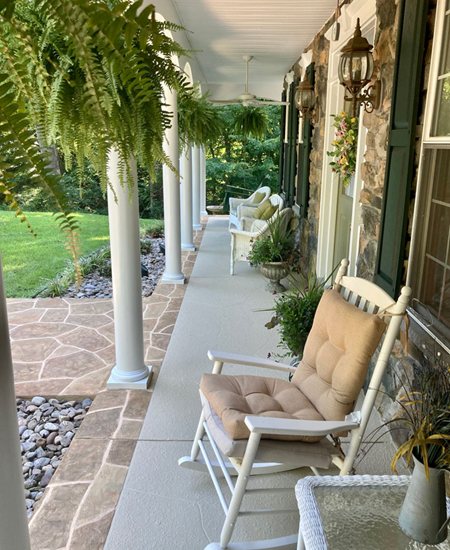 decorative concrete porch resurfacing Washington DC