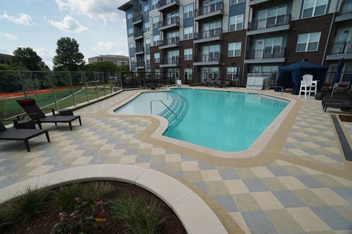 Concrete Color Pattern, Commercial Pool Deck
Pool Deck Resurfacing
Sundek
