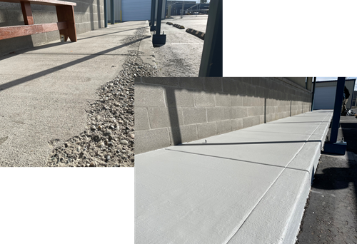 Salt Damaged Concrete, Before And After
Site
SUNDEK of Washington
