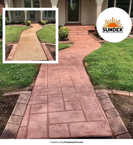 Sunstamp Before _ After Terra Cotta Stain(hendersonville, Tn)
Walkways & Stairs 
Sundek
