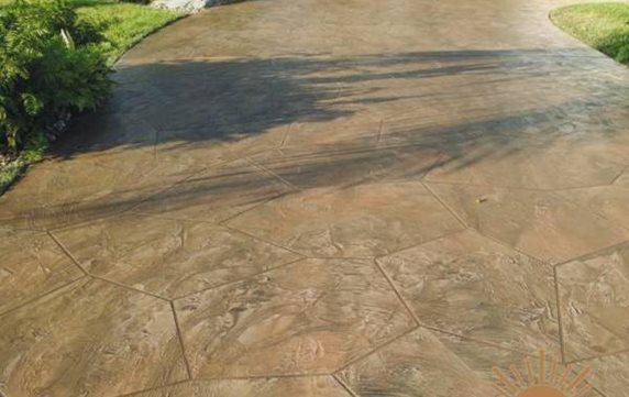 Random Stone Concrete Driveway
Test
Sundek