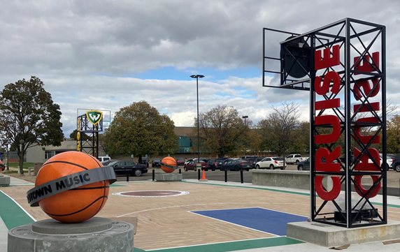 award winning stadium entry