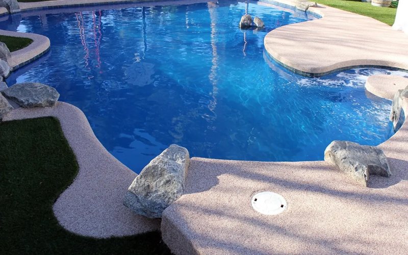 pool deck safety cushioned coating