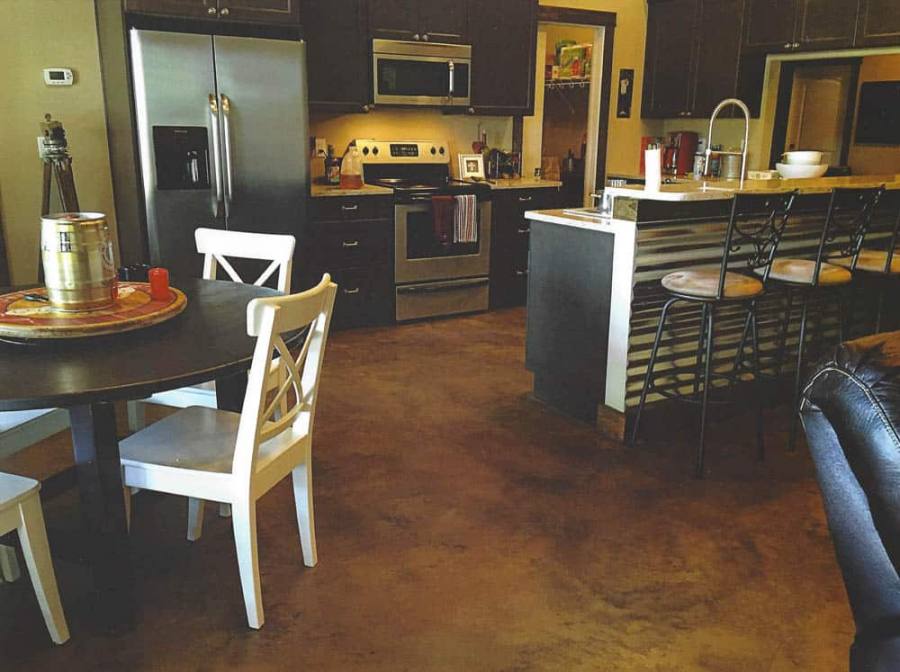 Kitchen Concrete Floor