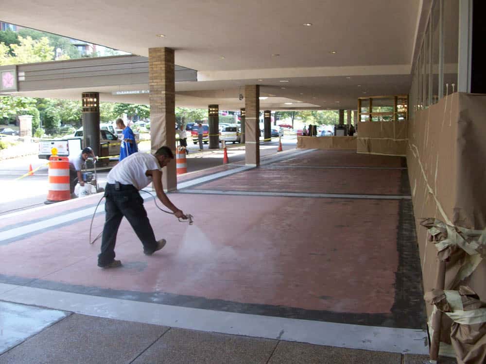 Installing a concrete overlay