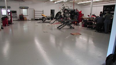 epoxy floor auto shop