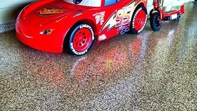 Epoxy garage floor